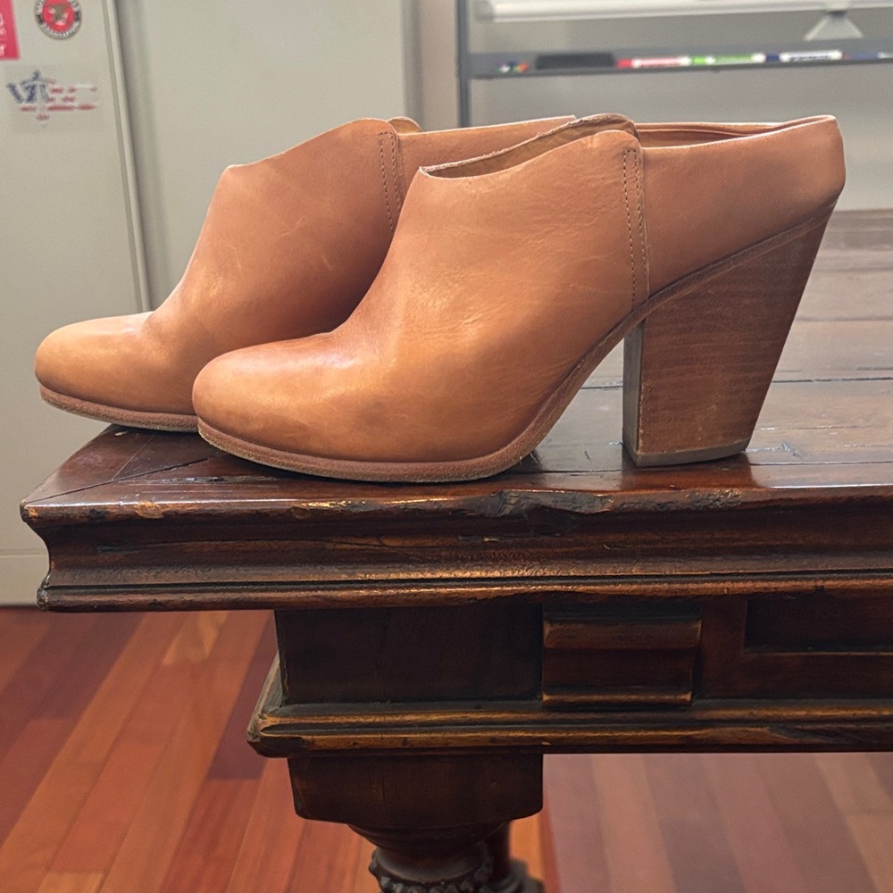 Rag & bone Tan Leather Women's Heeled Mules
